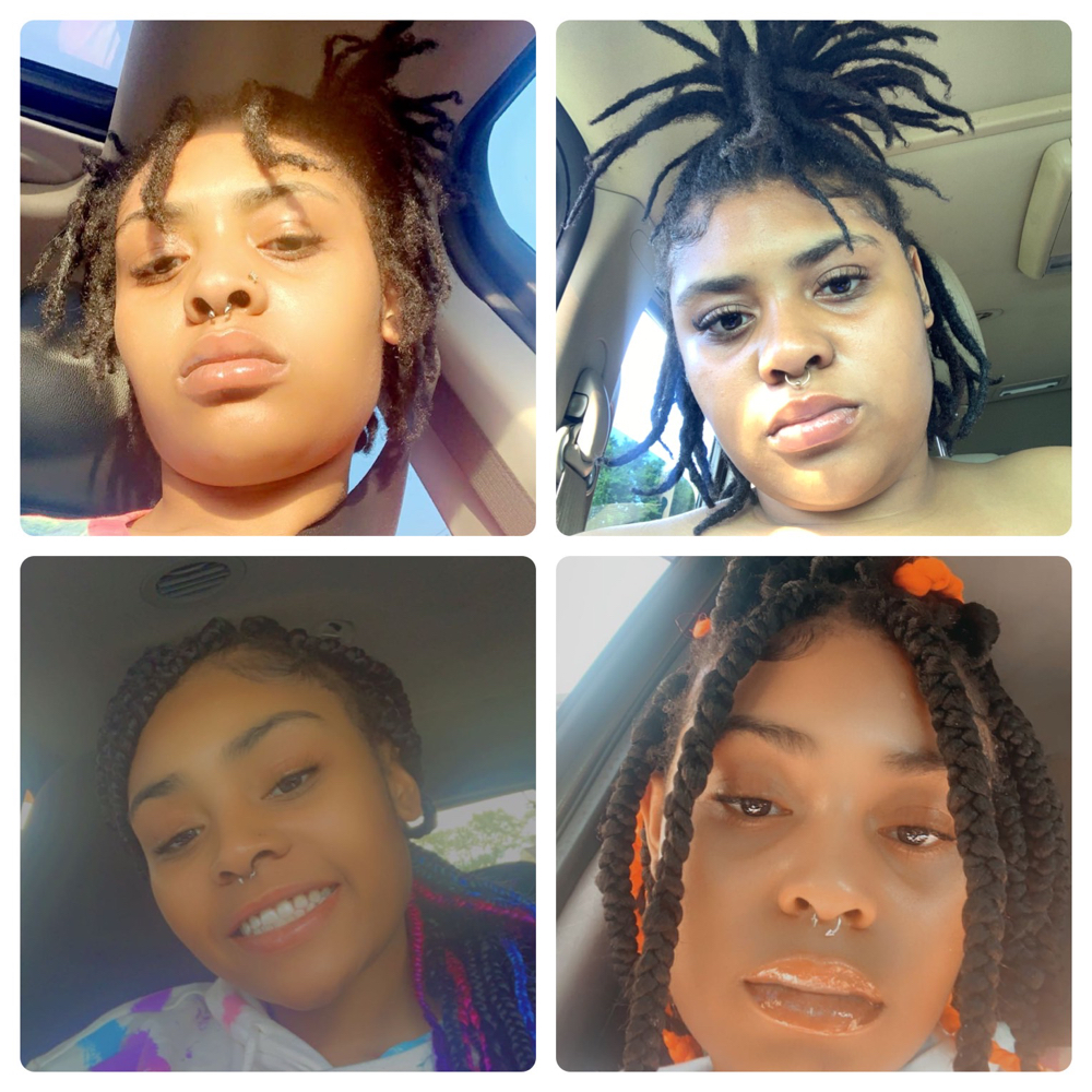 Box Braids Over Locs