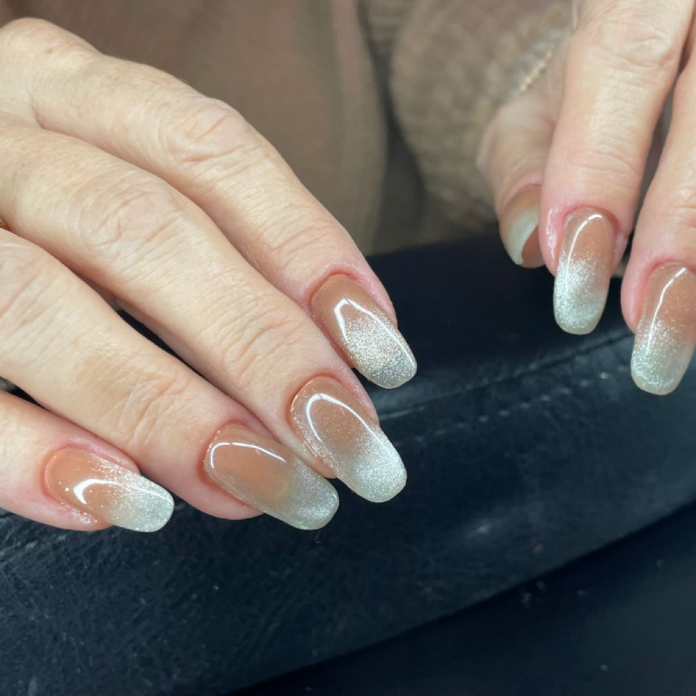 Hard Gel Long Set Manicure at AYM Nails in Granger, IN