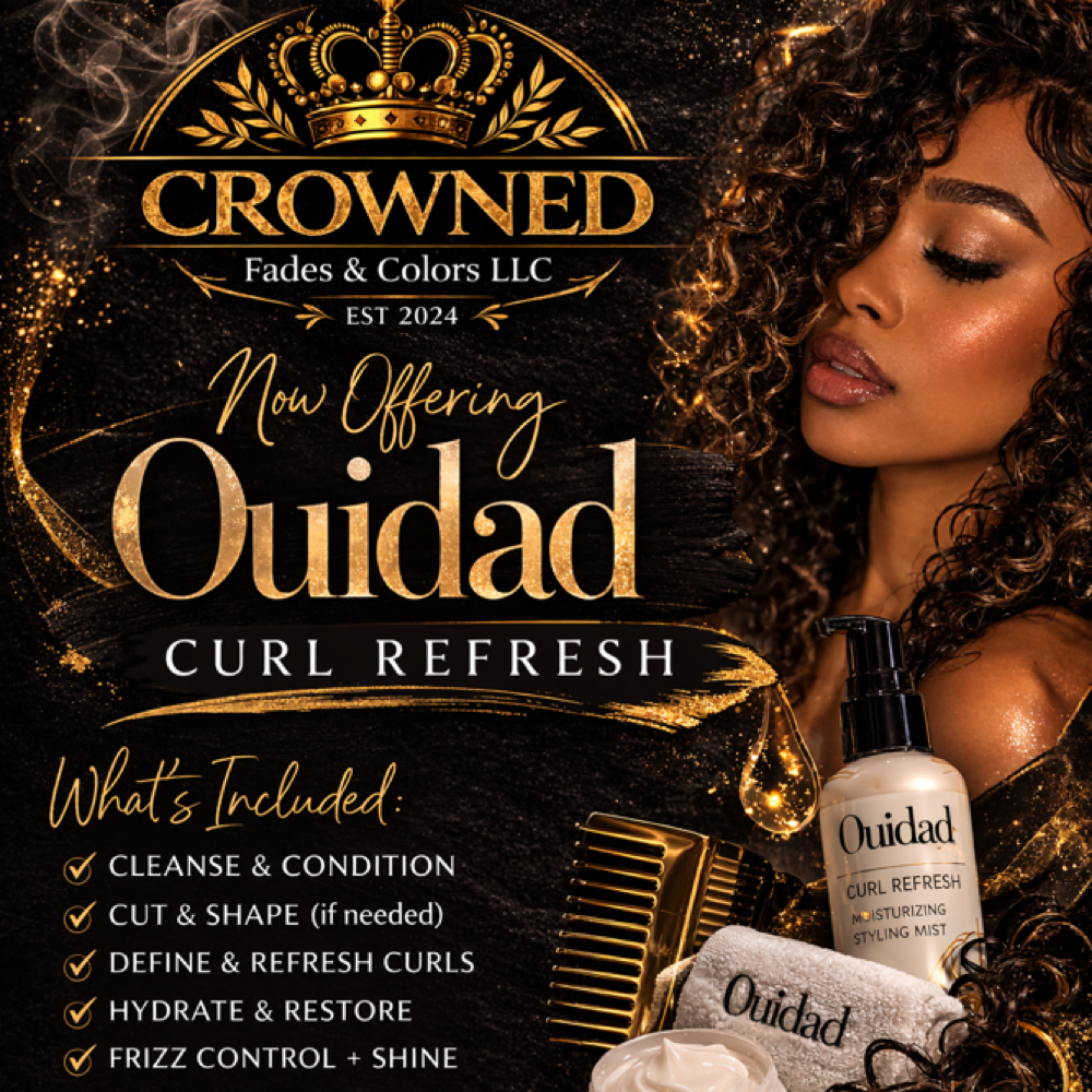 Ouidad Curl Refresh at Crowned Fades & Colors LLC in Sioux Falls, SD