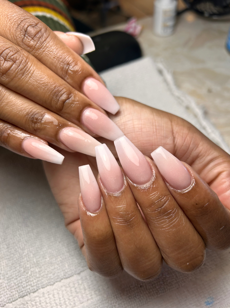 Goddess Pink N White Ombré