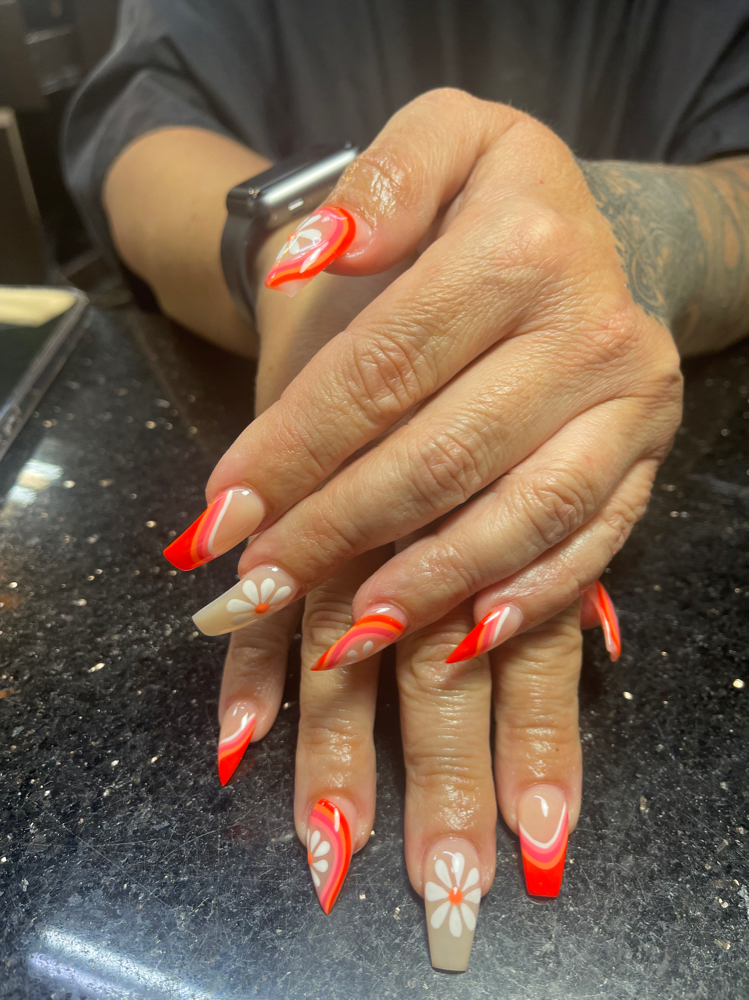 Acrylic Full Set Short-Medium