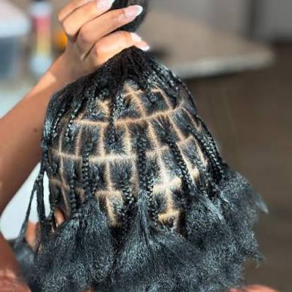 Pre-parting at Haute Hair Studio in Fairfield, OH