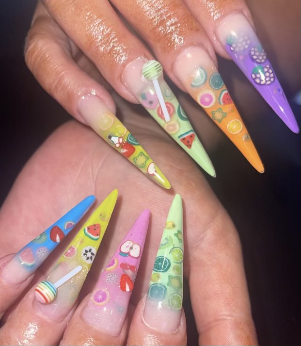 Nail Art X-long+ all Nails
