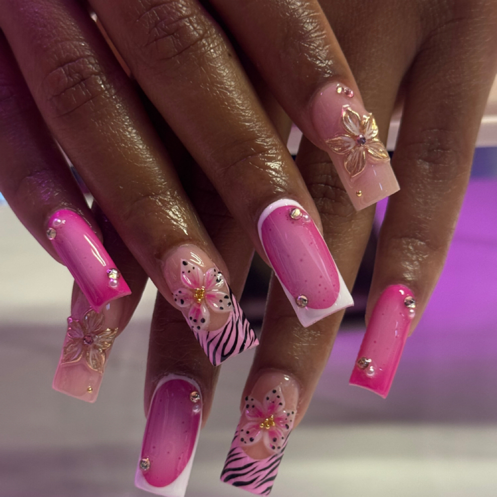 Long Acrylic Set at Ale Beauty in Hobart, IN