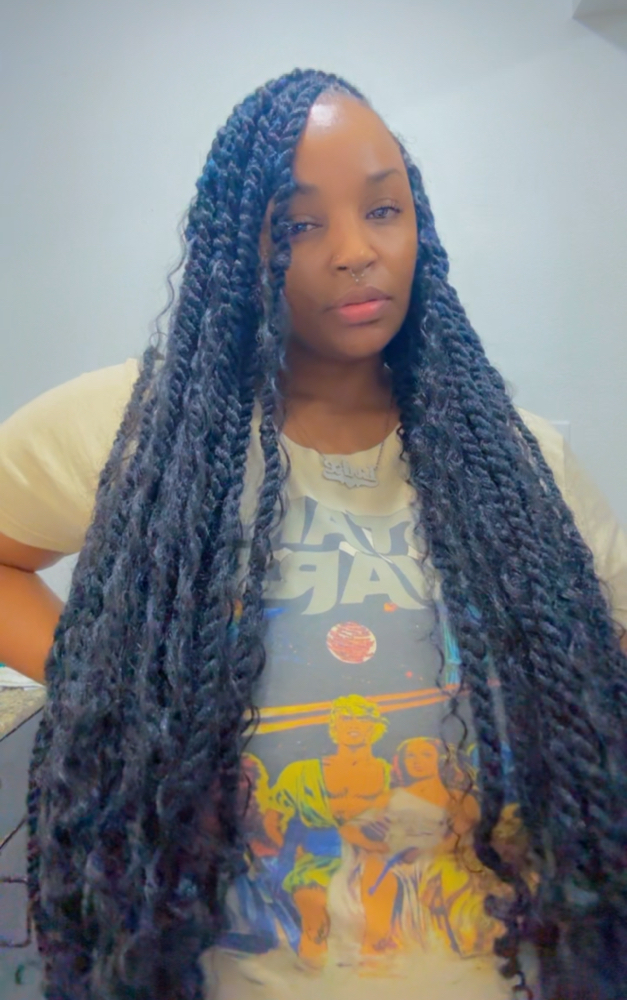 Boho Twist Over Locs