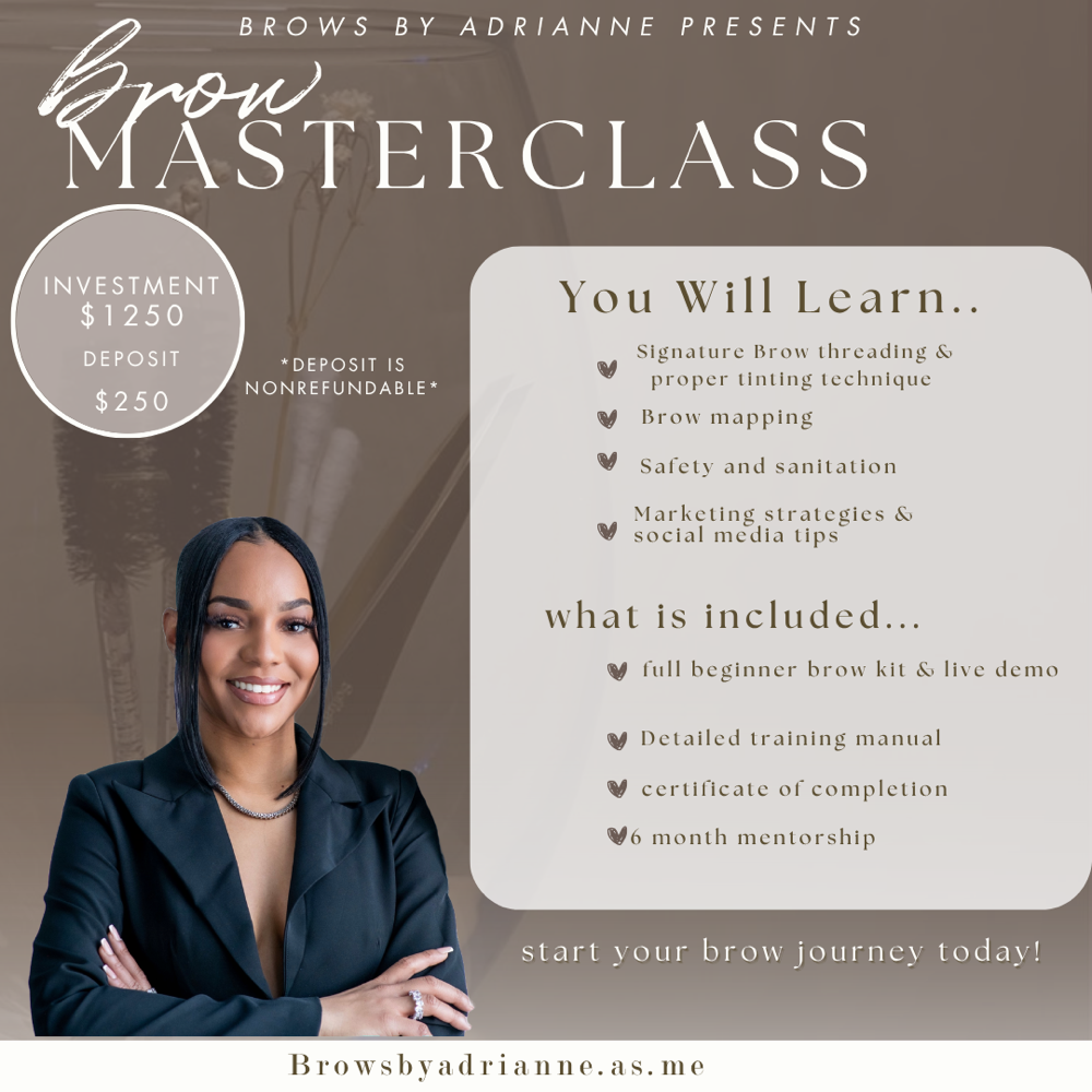 1 on 1 Brow Masterclass at Brows By Adrianne in Wauwatosa, WI
