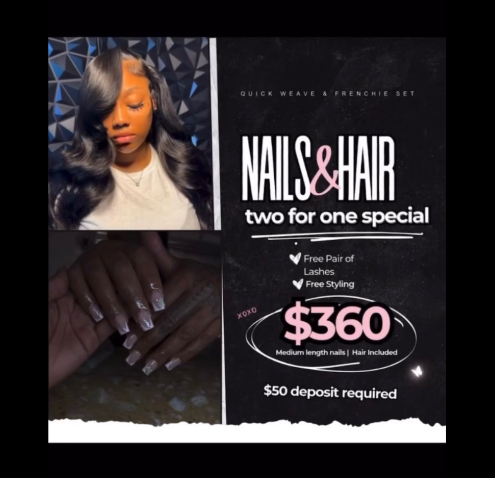 Quick Weave + Frenchie Set