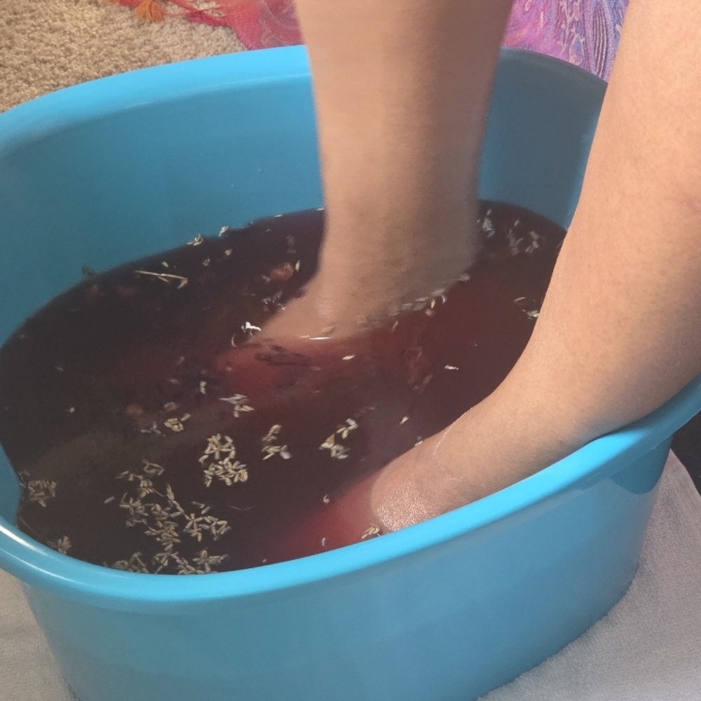 Rest Reduce & Rejuvenate Foot Bath at A Touch of Heaven Massage Therapy and Bodywork in Omaha, NE
