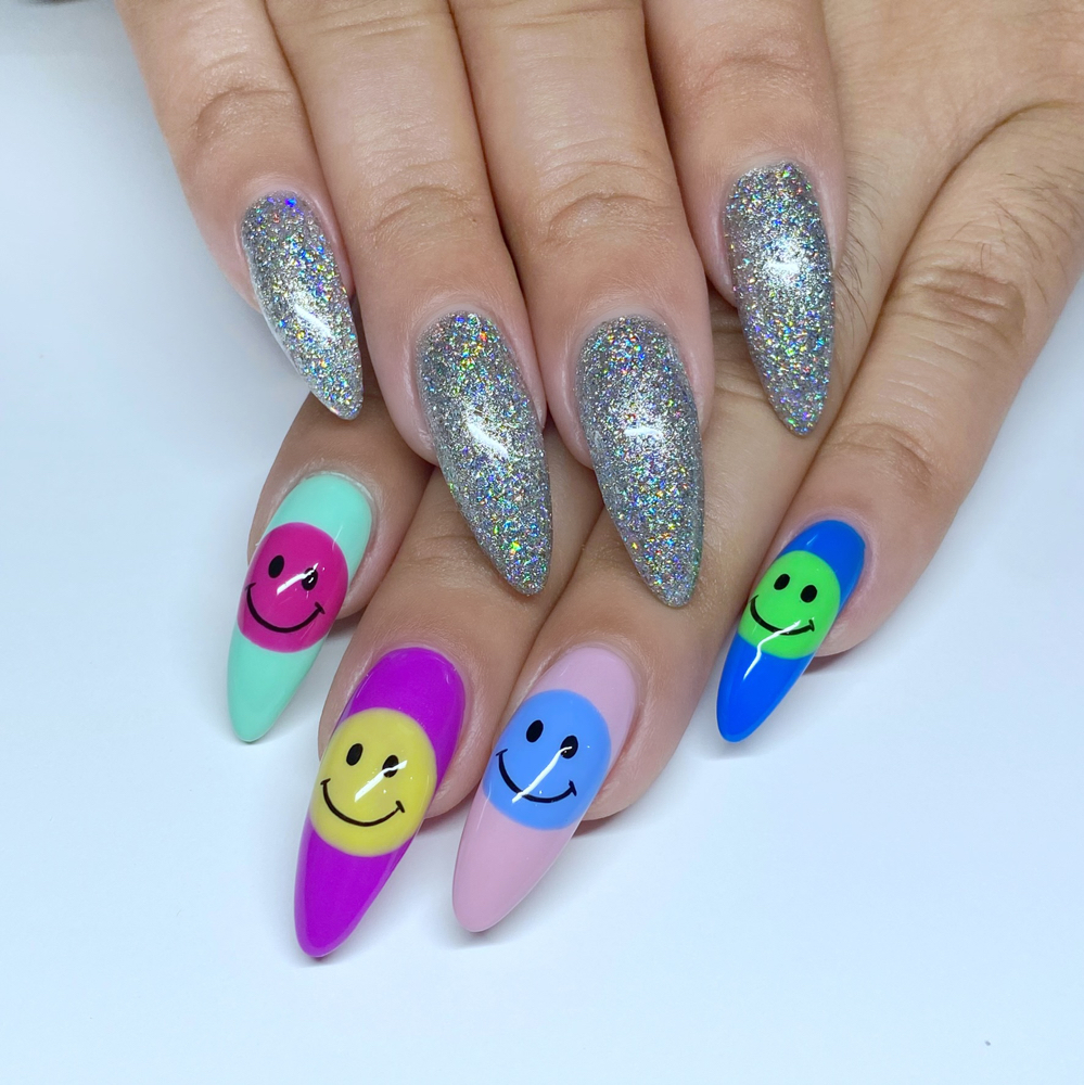 Gel Extensions Set w/ Nail Art