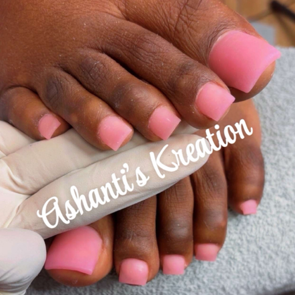 Acrylic Toes at Ashanti’s Kreation in Glendale, AZ
