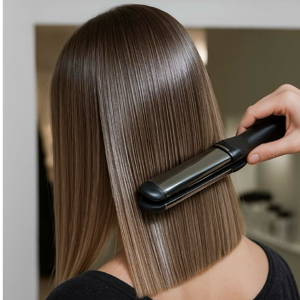 Wash + Blowout + Flat Iron Style at West View Salon & Spa in Fairview Park, OH