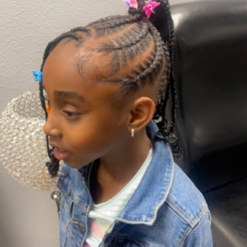 Braided Ponytail at Creative Impression Hair Salon in Arlington, TX