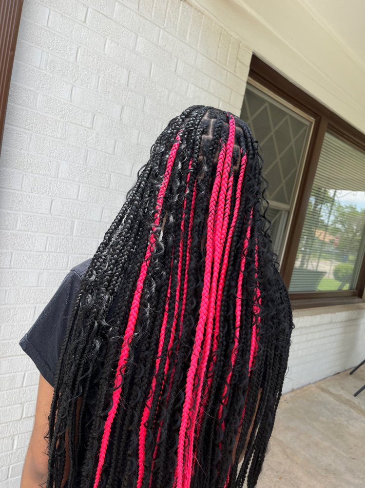 Neon Pink at BraidsByJinece in Wichita, KS