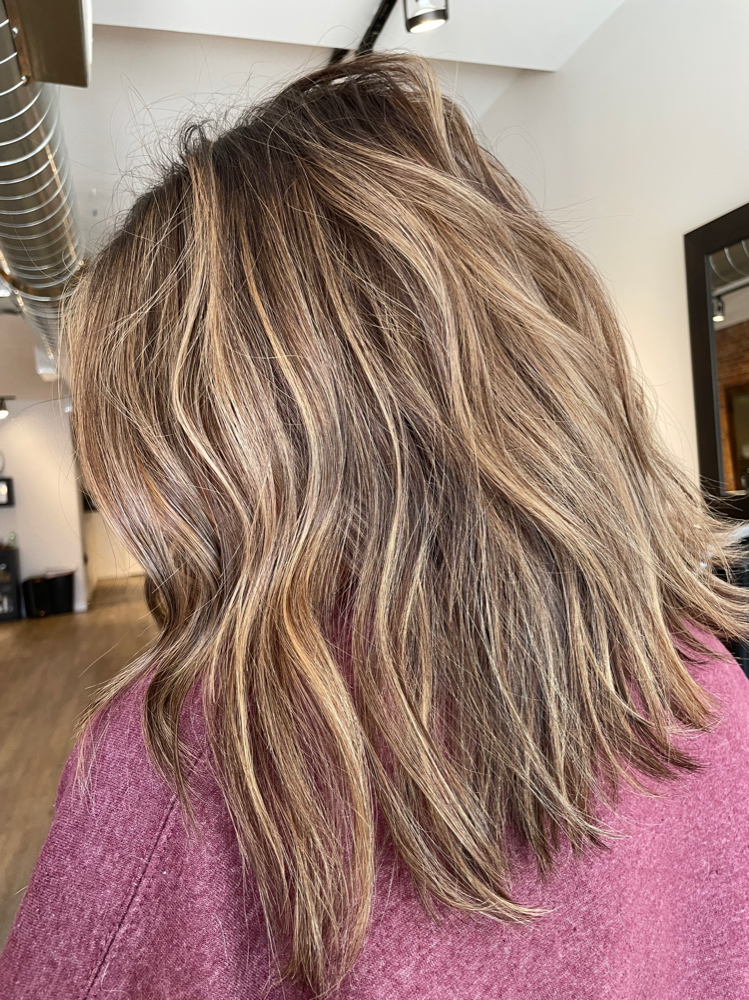 Partial Highlight And Root Color at Destiny, A Salon Studio in Wheeling, WV
