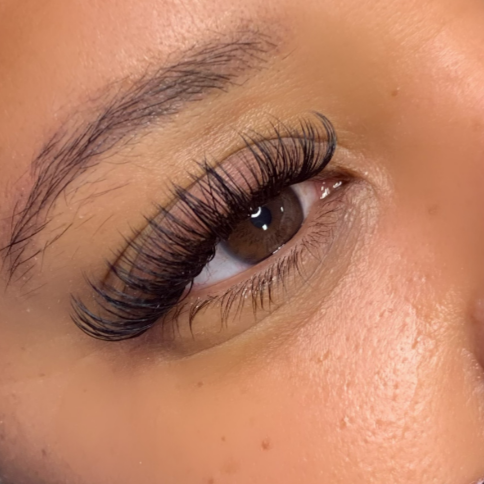 Hybrid lash extension at FinessedBeautybar in Evans Mills, NY