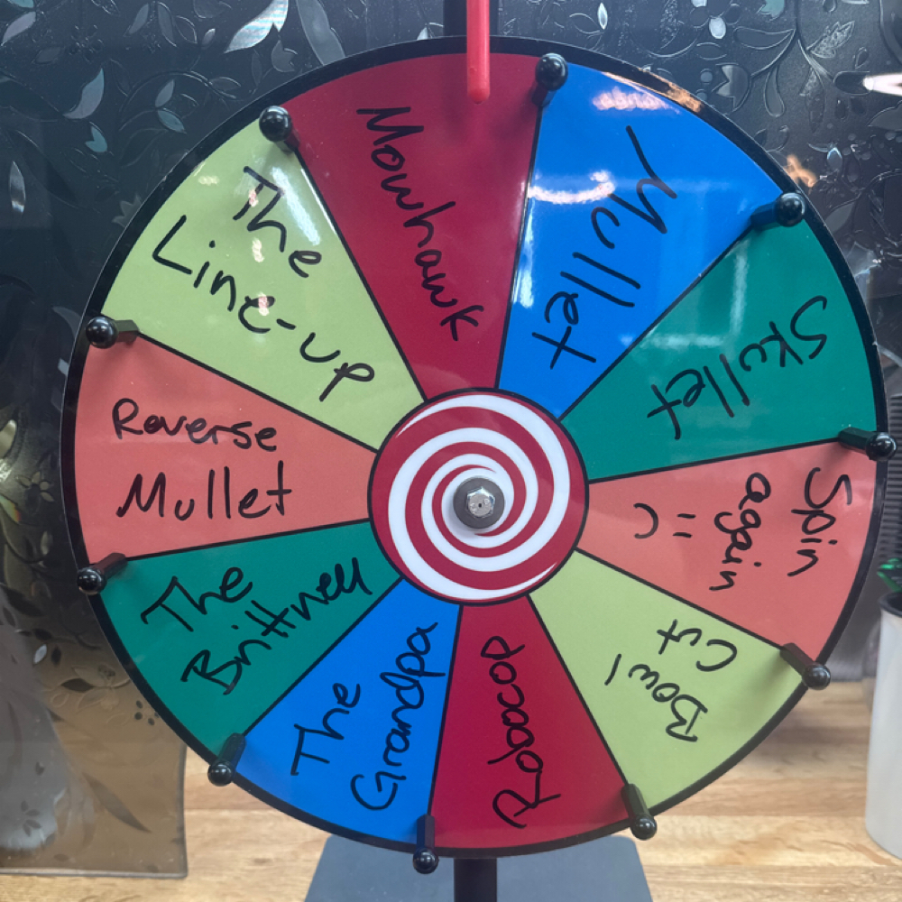Spin The Wheel!!!! at Riot Barber Co. - Amanda in Summerville, SC