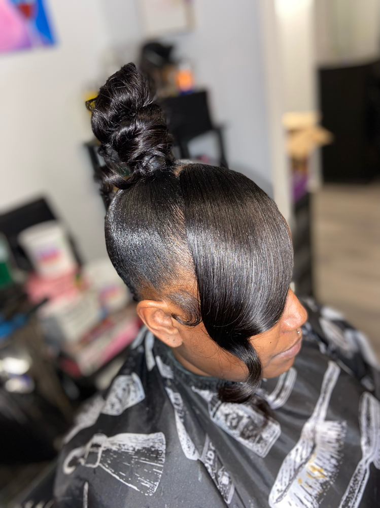 Topknot w/ Bangs