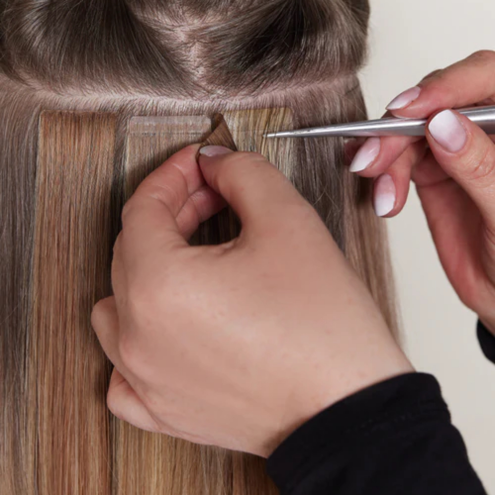 Tape-In Removal & Reapplication at Jean Maries Beauty in San Antonio, TX