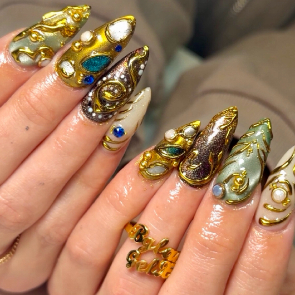 FULL DESIGN GEL-X FULL SET at B Glam Gel-X in New port richey, FL