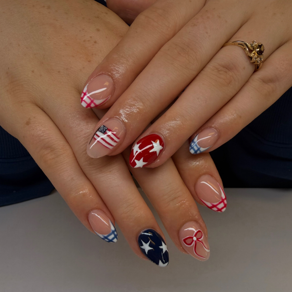 Full Set Acrylics at Tips&Clips Hair&Nails in lincoln park, MI