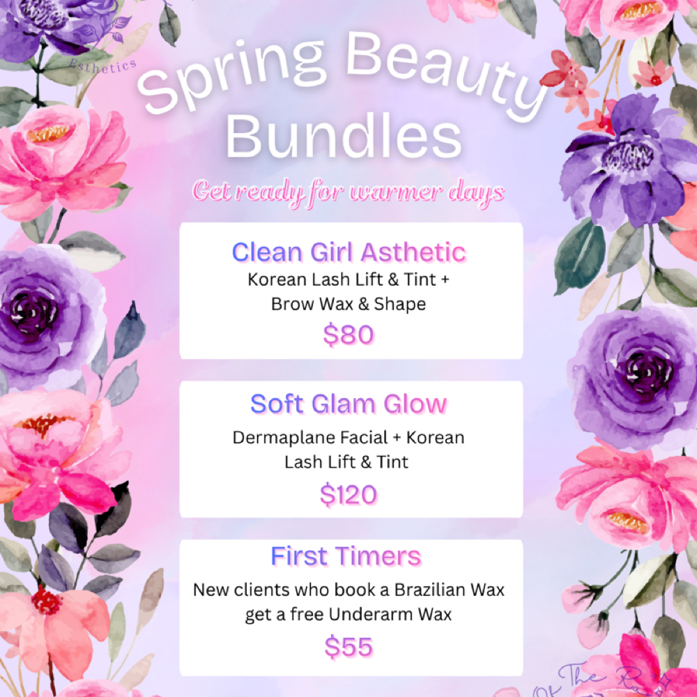 Spring Beauty Bundles at Of The Rose Esthetics in Fresno, CA