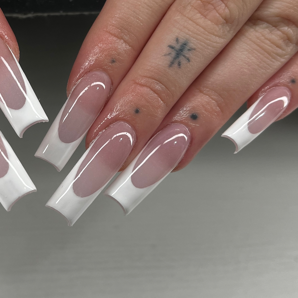 French Tip Full Set at Jaded Nailzz in san antonio, TX