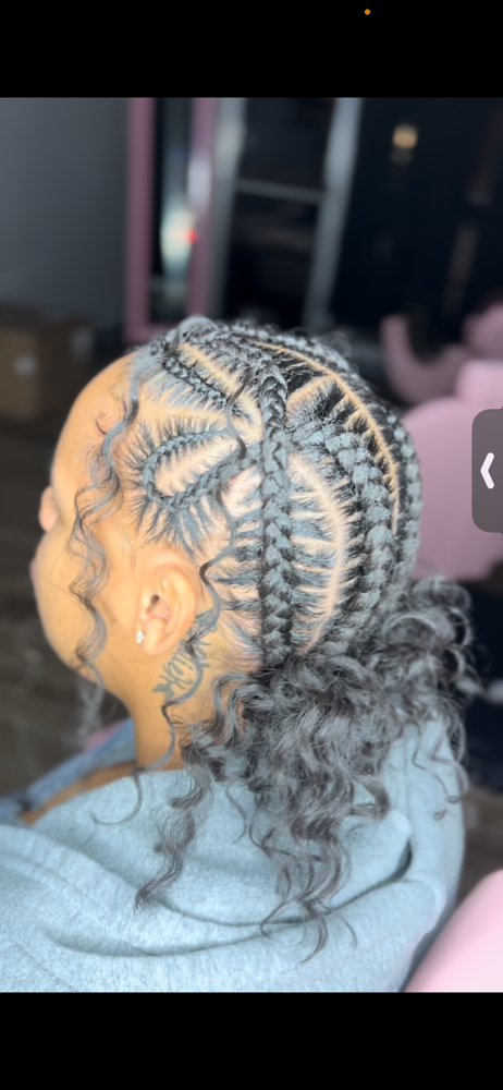 4-5 Feed In braids at JackieofAllStrandz in Chattanooga, TN