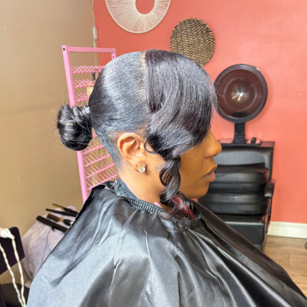 Ponytail + Bang at ByHarmoniiK in Augusta, GA