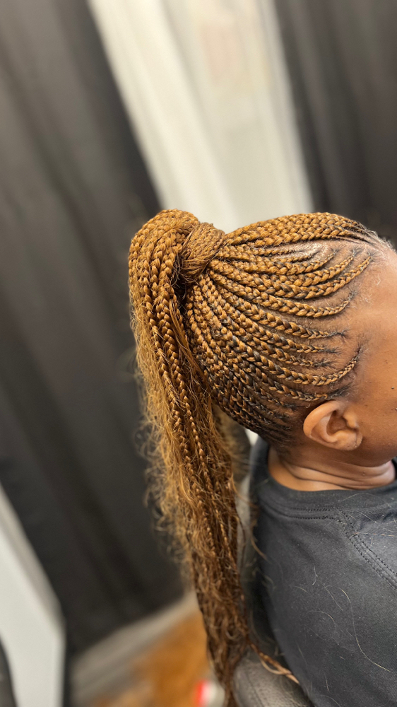 FeedinFrench Braids ponytail