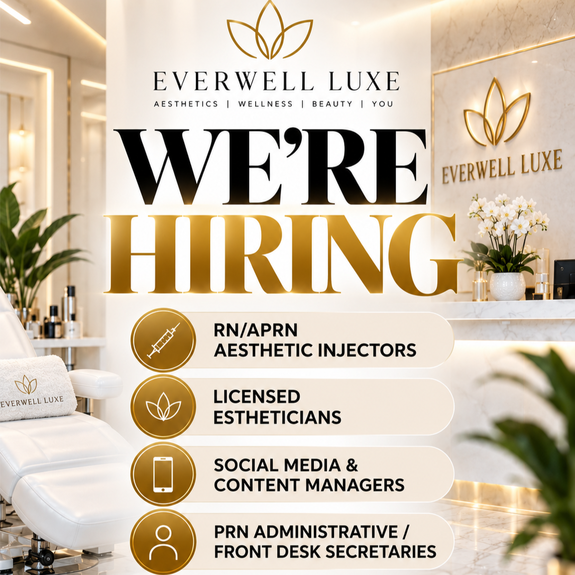 Career Opportunities at EVERWELL LUXE in Kissimmee, FL