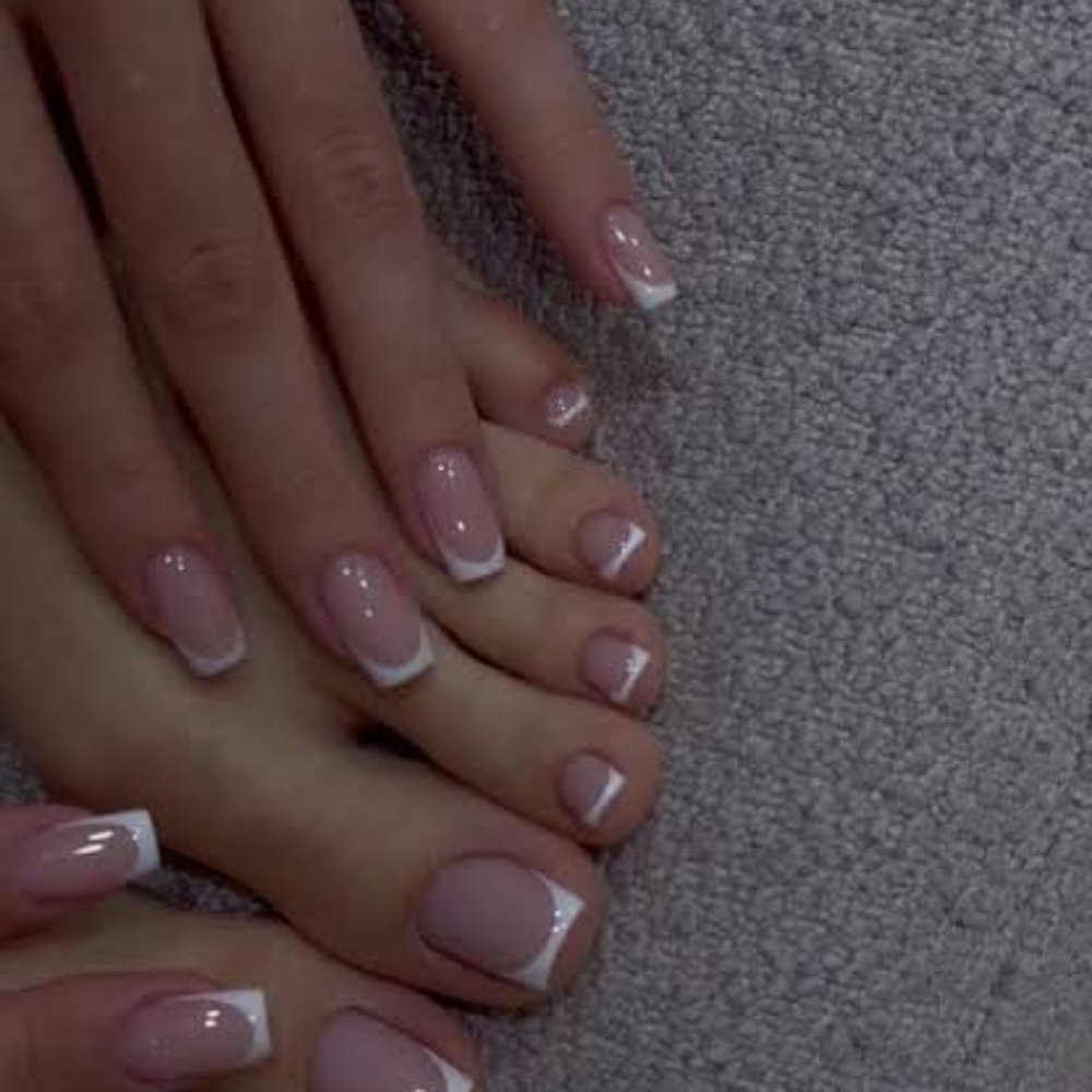 French Mani Pedi at Yanellys.nail.euphoria in Wilmington, CA