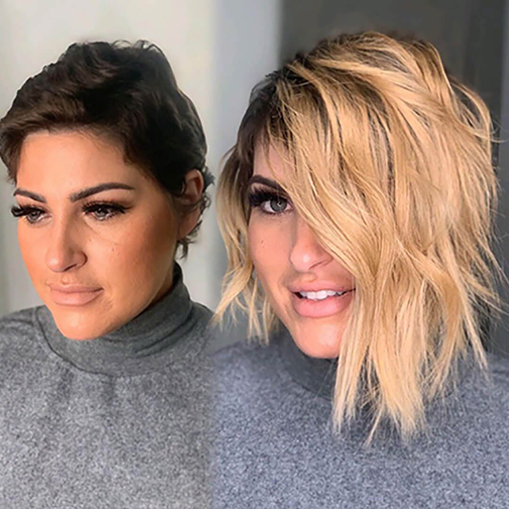 Two Mini Rolls Extension Install at Hair & Lashes By Chelsie in Tazewell, TN