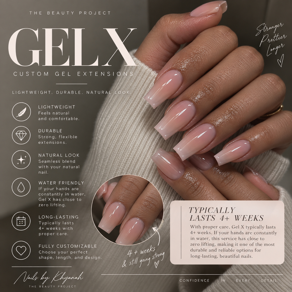 Gel X Full Set at The beauty project LLC in San Antonio, Texas, TX
