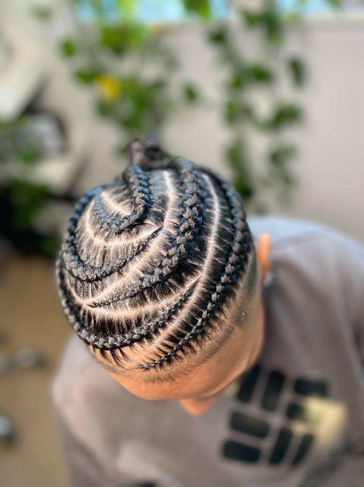 5 Braids (TOP BUN)