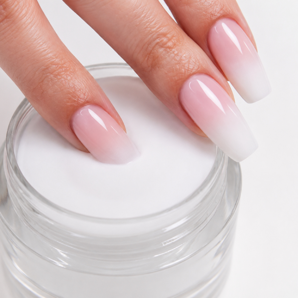 Dip Manicure + Ombre Nail Art at 7 1 8 Beauty Bar in Hoboken, NJ