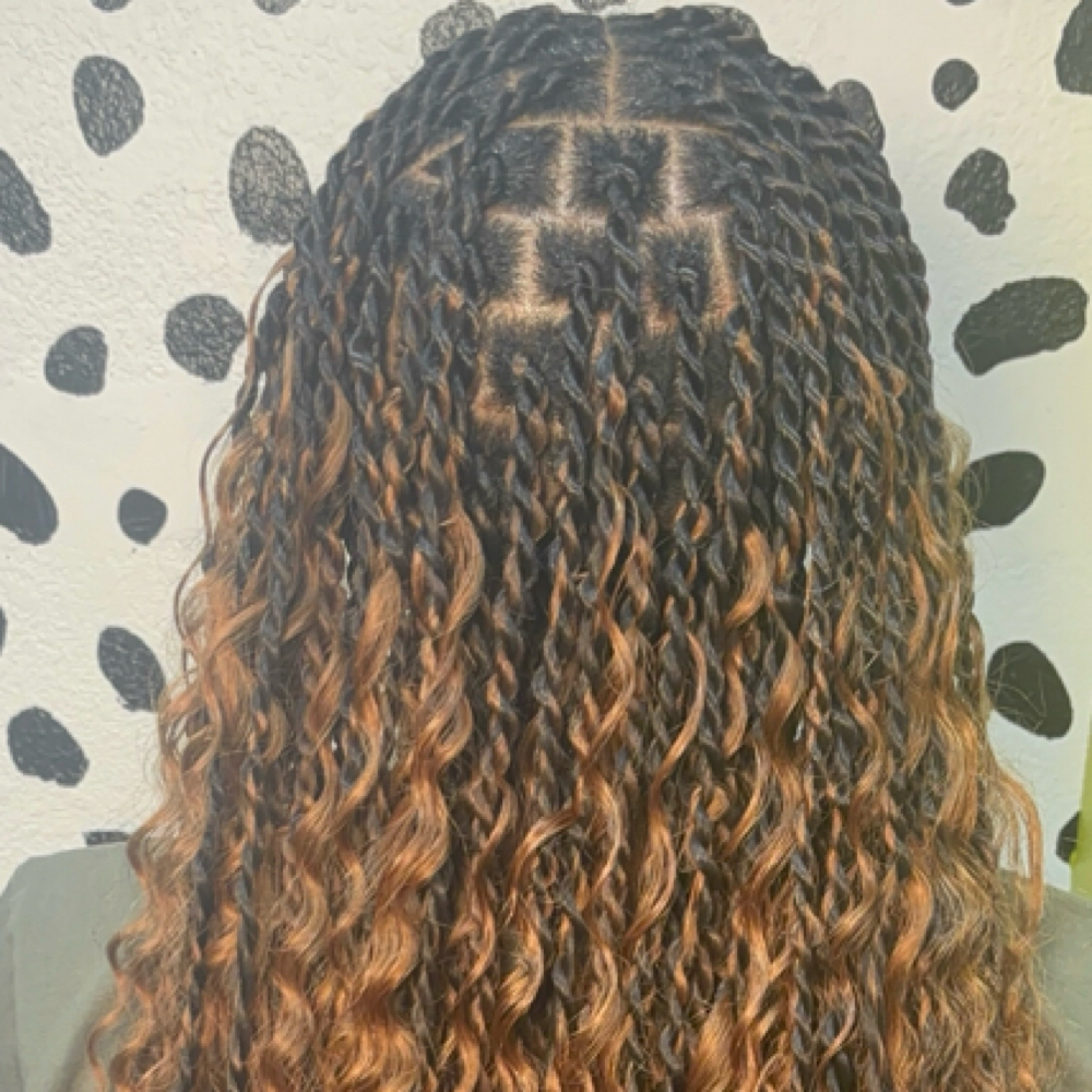 Two Strand Twists at Black Sheep Salon in Long Beach, CA