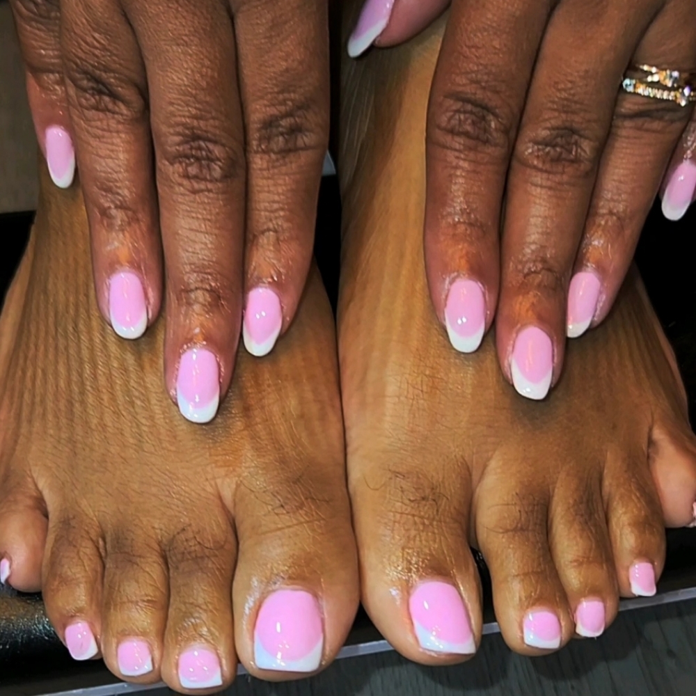 Express Mani & Pedi Maintenance at Never Settle Nail Bar in Cordova, TN