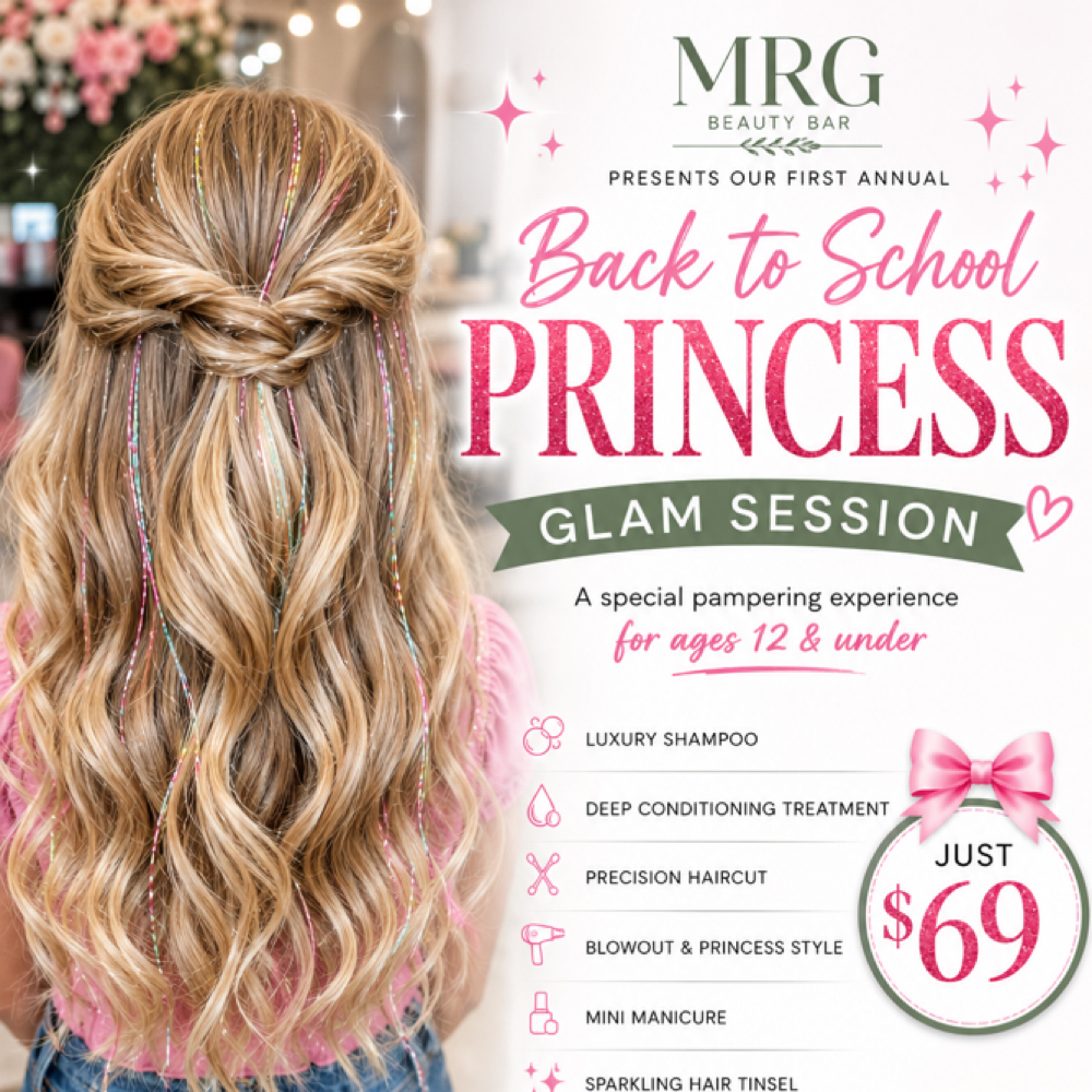 Back To School Princess Glam sessio at MRG Beauty Bar in Fremont, OH
