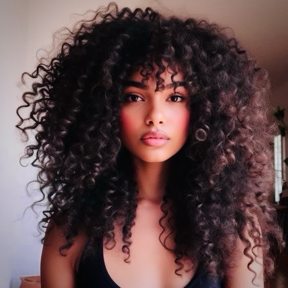 Thick Curly Cut And Style