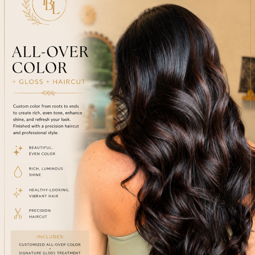 All-Over Color + Gloss + Haircut at Kristen  Wallace in Gainesville, GA
