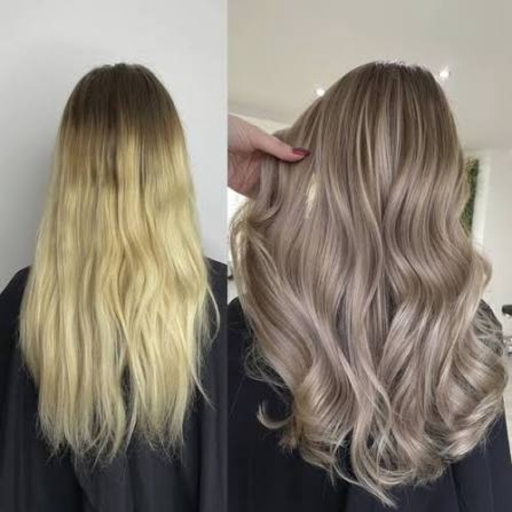 Color Correction at Small Town Glam Salon & Spa in Bethel, OH