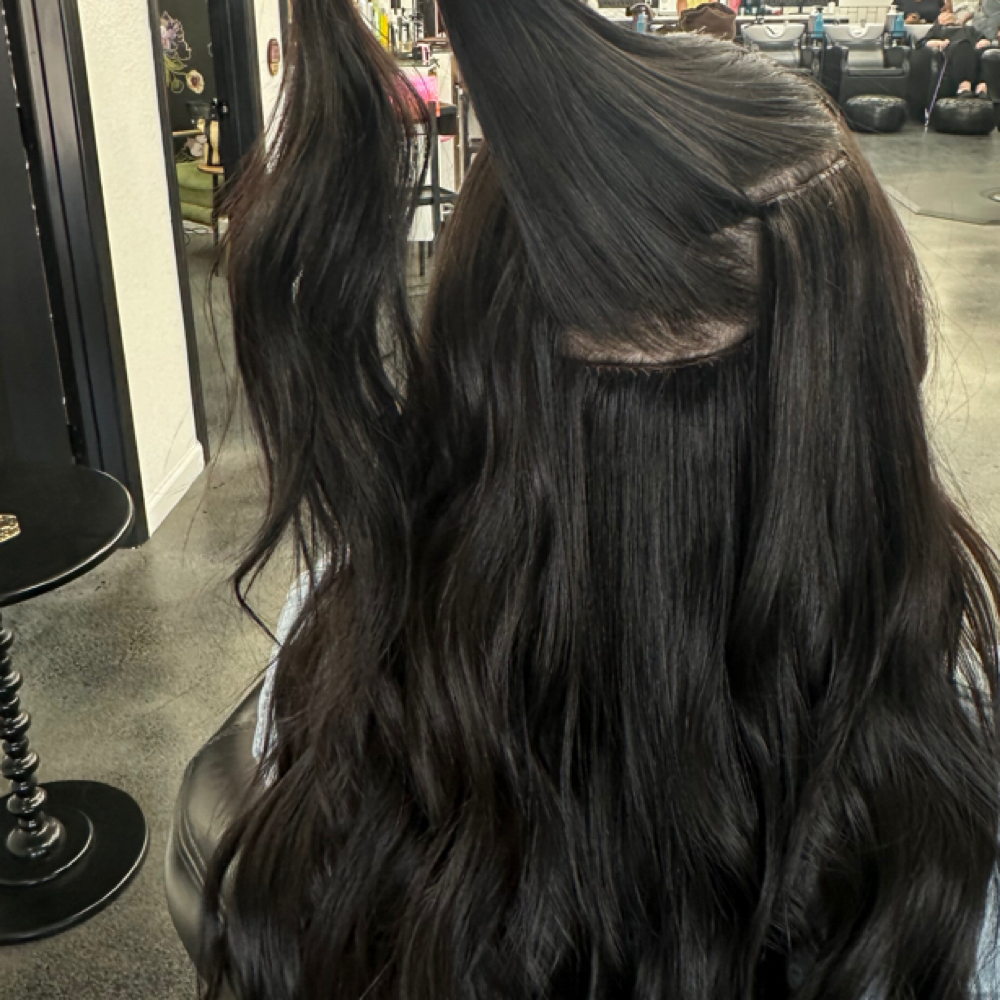 Handtied Extension Reinstall at Lizbeth Jimenez in Odessa Texas, TX