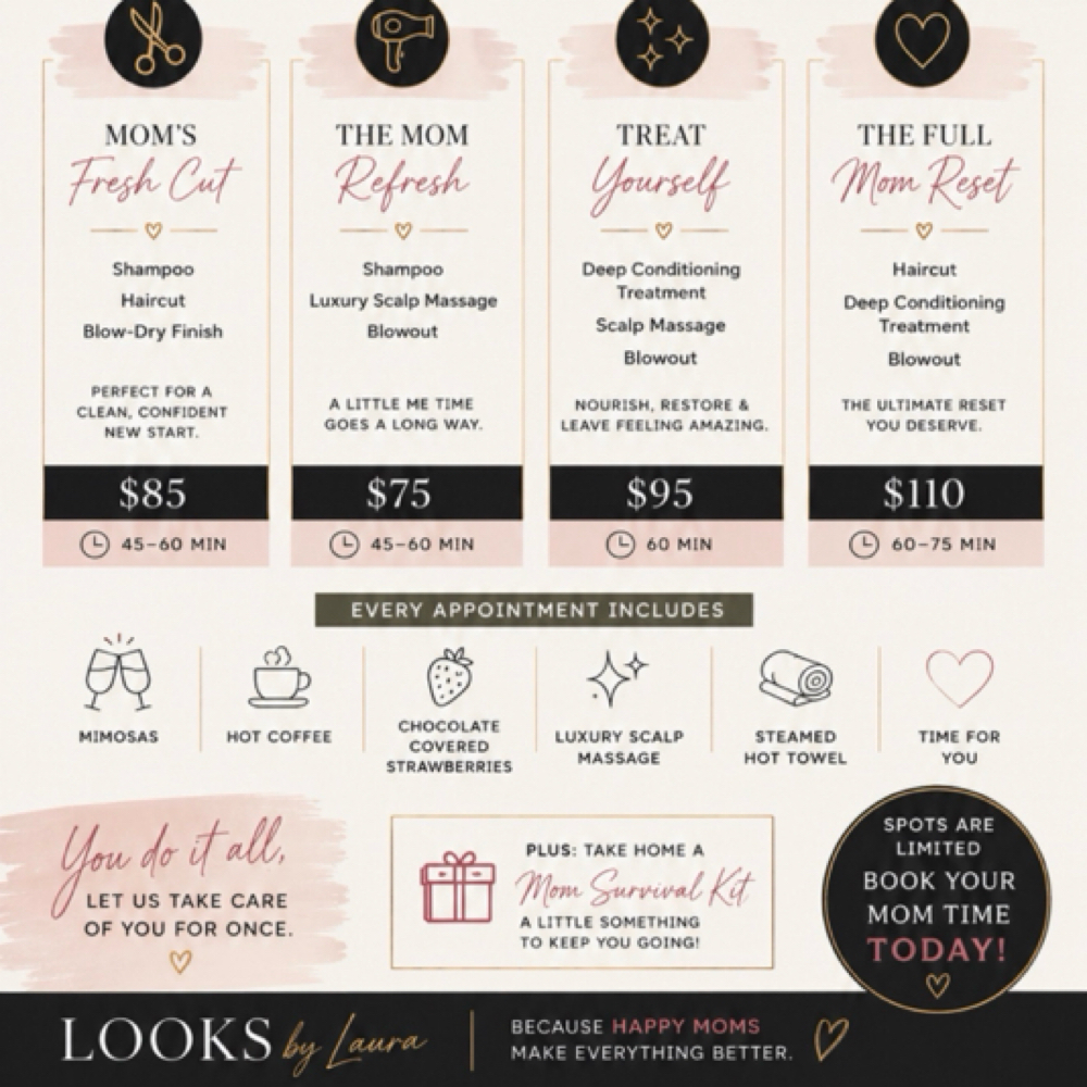 Treat Yourself ✨ at LooksbyLaura in Odessa, TX