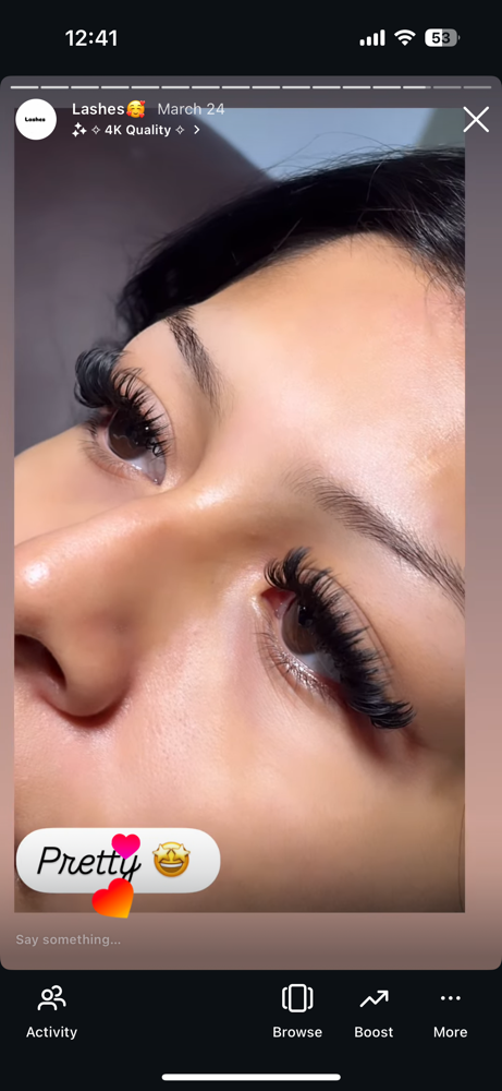 Volume Lash Extentions at Sammy’s cosmo in Salem, OR