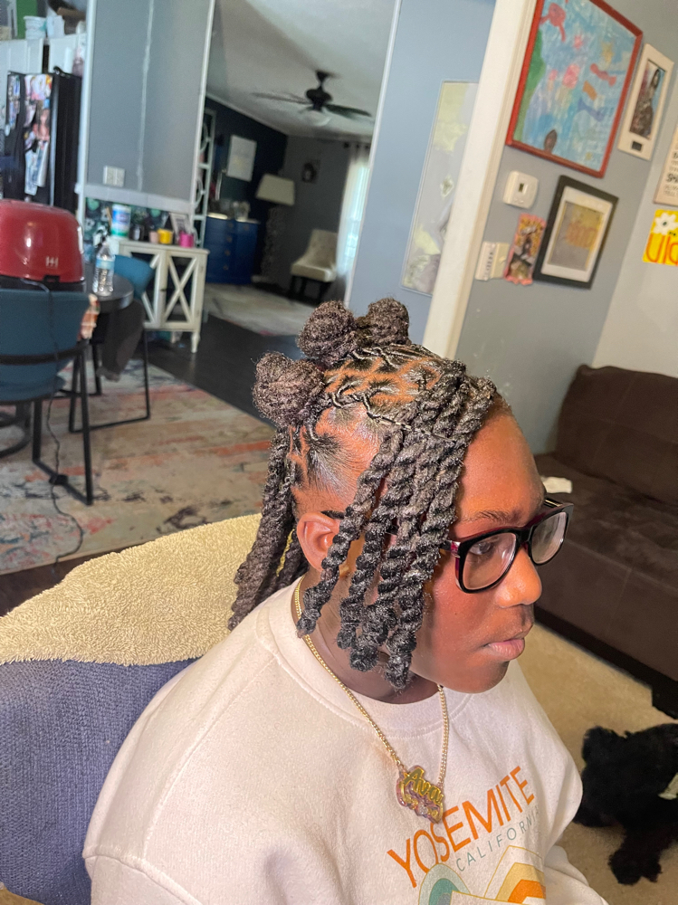 Kids Retwist & Style ( Ages 3-12 ) at Loc’d with Autz in Mcclellanville, SC