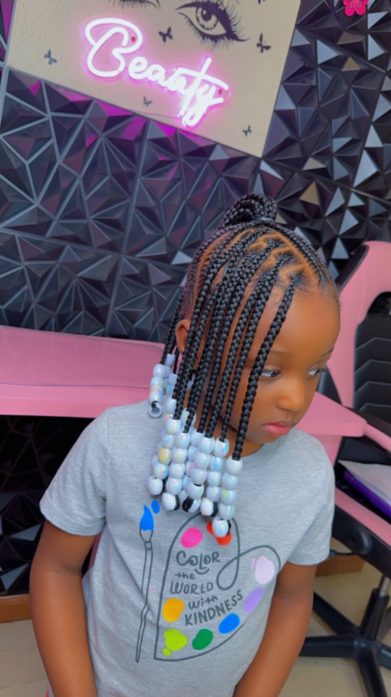 Girls Freestyle Braided Ponytail
