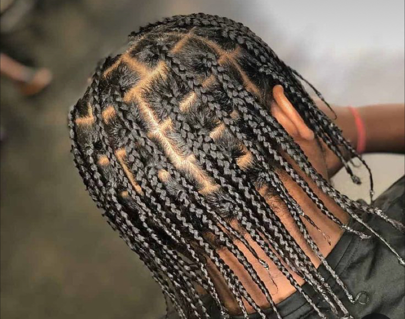 Medium Boxbraids Natural Hair at To Be Crowned By Nina Lynn in Emmaus, PA