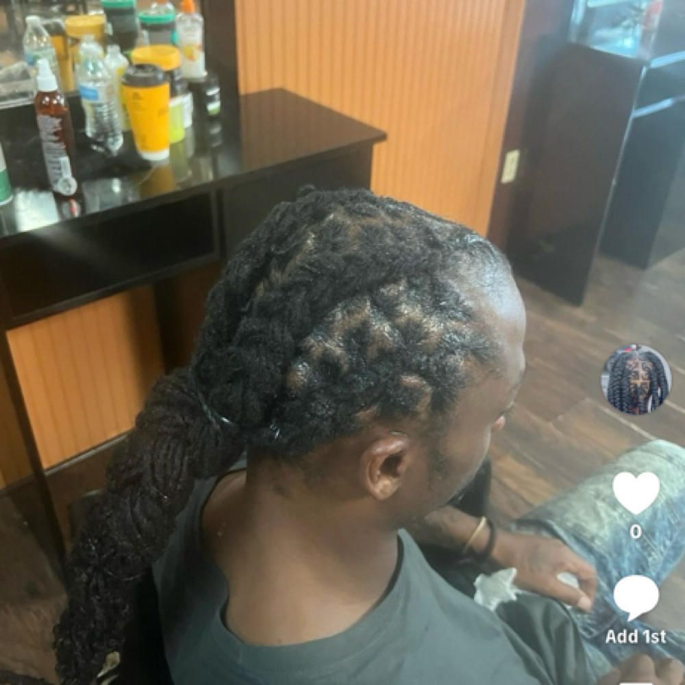 Retwist at Mame’s  hair braiding in Cordova, TN