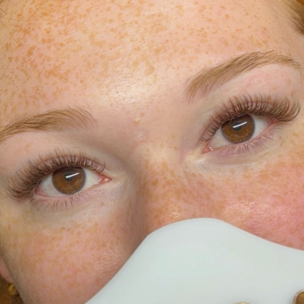 Brown Full Set Lash Extensions at Complexion Perfection in Templeton, MA