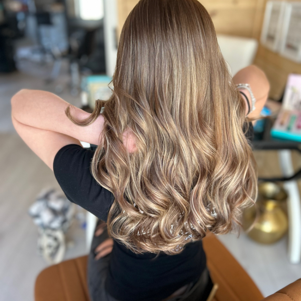 Partial Highlight With Base Color at Beaux Cheveux in Halifax, PA